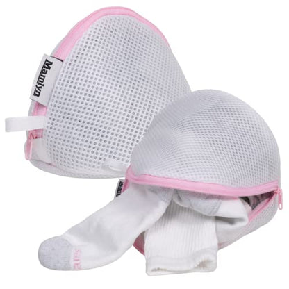 Mamlyn Mesh Bra Bags for Washing Machine, Lingerie wash Bags for Laundry - size: 2 Traingle
