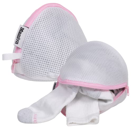 Mamlyn Mesh Bra Bags for Washing Machine, Lingerie wash Bags for Laundry - size: 2 Traingle