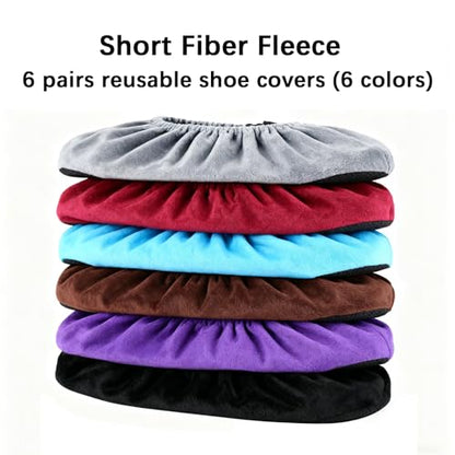6 Pairs Reusable Non Slip Cloth Shoe Covers