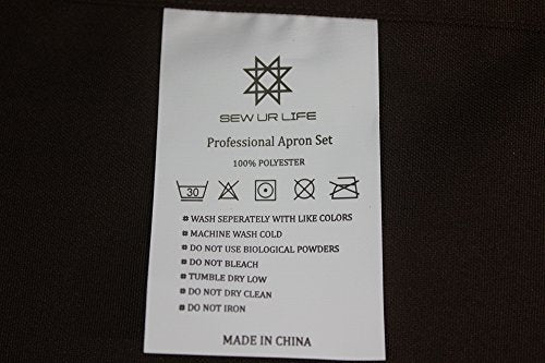 Black Professional Resist Water Adjustable Extra Long Bib Apron 3 Pockets Home Kitchen Garden Restaurant Cafe Bar Pub Bakery for Cooking Chef Baker Servers Craft Unisex - color: Black