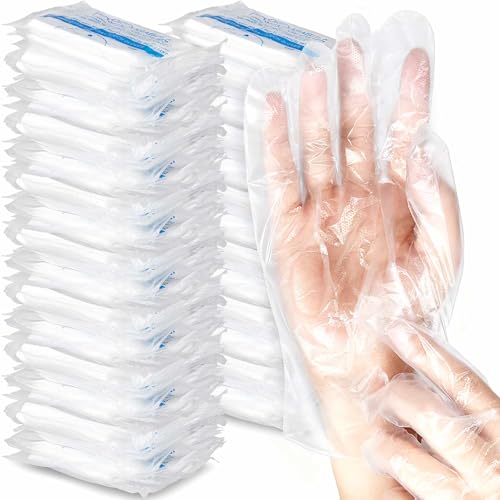Mifoci Plastic Disposable Gloves Bulk, Clear Safe Food Gloves, 10000 Pcs