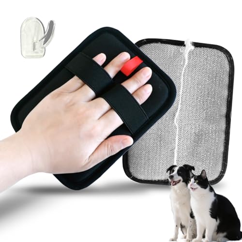 TroisAmis Pet Hair Removal Glove for Dogs & Cats, Electrostatic Gloves Pet Hair Removal Tool Mitt，Dog&Cat Hair Remover for Furniture Couch, Carpet, Clothing and Bedding，Reusable Pet Hair Remover Tool - size: 1 Pack