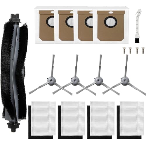 Replacement parts for Eufy L60/ L60 SES/ L50/ L50 SES vacuum clean robot accessories,1 Roller Brush,4 Filters &Foam Filters,4Side Brush,4dust bag