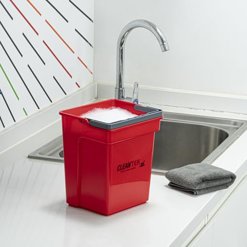 Restaurantware 4 qt Red Cleaning Bucket - color: Red, size: 4 Quarts