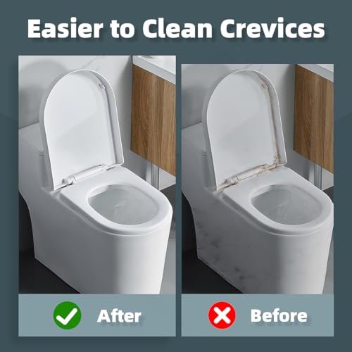 TQRR 2 Pcs Toilet Scrubber Brush, Bathroom Cleaning Brush with Hanging Hole - color: Black