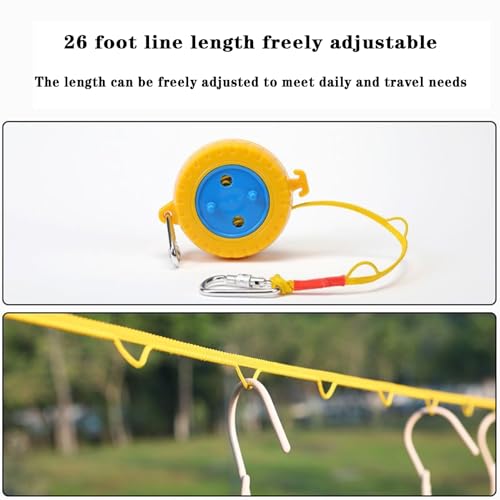 Portable Clothesline Indoors Outdoors Windproof and Slip-Resistant(1 piece) - size: 1 piece