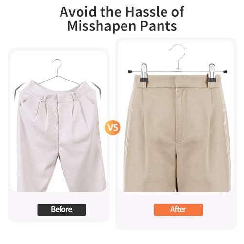 Pants Hangers with Clips Skirt Hangers for Women 30Pack - size: 30pack