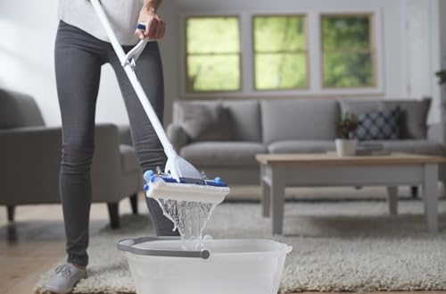 Mr. Clean Magic Eraser Roller Floor Mop, White/Blue - style: Mop