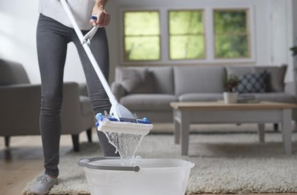 Mr. Clean Magic Eraser Roller Floor Mop, White/Blue - style: Mop