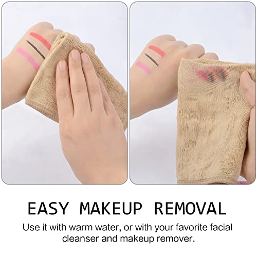 SINLAND Microfiber Facial Cloths Fast Drying Washcloth 12inch x 12inch (2pack, Cream) - color: Cream, size: 1 Count (Pack of 2)