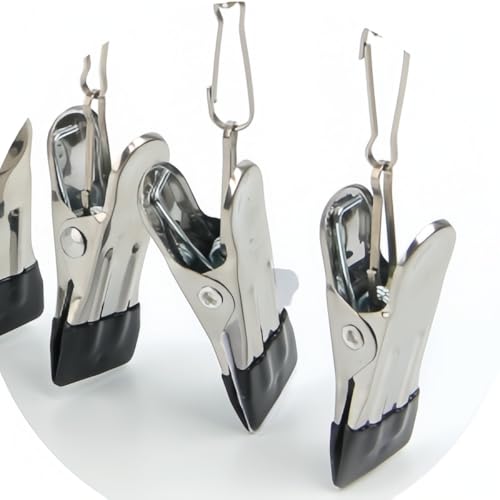 Pants Hanger Clothes Laundry Drying Rack with Clip Metal Black - color: Black