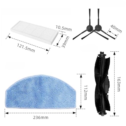 Robot Vacuum Mop Pads Wipes for Tikom G8000/G8000Pro Robotic Vacuum Cleaner(8 Mop Pads) - color: 8 Mop Pads