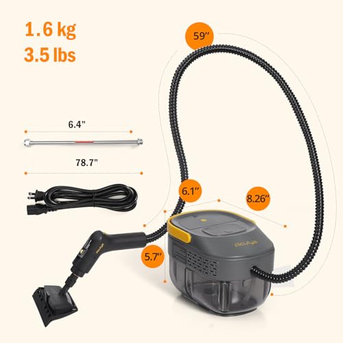 Handheld Steam Cleaner for Home, 1.69QT - color: Black
