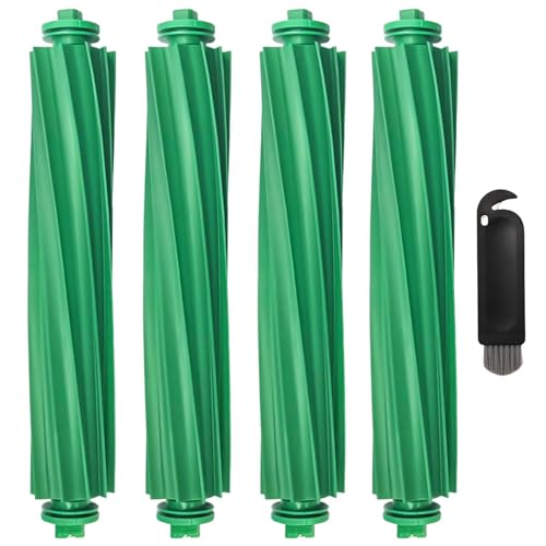 405/505 Main Brush Replacement Kit Compatible with iRobot Roomba Plus 405/505 Combo, Durable Roller Brushes with Cleaning Tool, Easy Install Robot Vacuum Parts, 4 Pack - size: 4Pcs