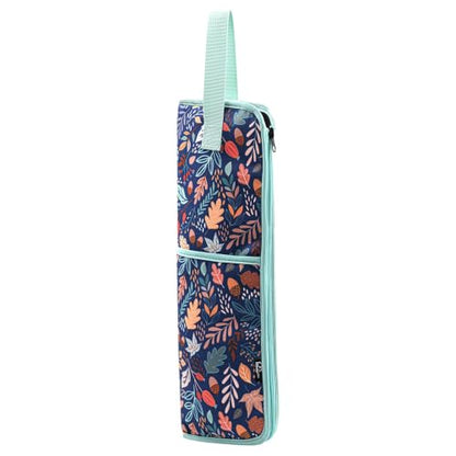 WK IEASON Curling Iron Travel Case Heat Resistant Hair Tools Travel Bag - color: Floral print-Fabric bag