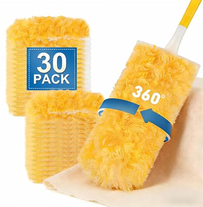 30 Count Heavy Duty Duster Refills for Swiffer, Multisurface 360° Dusters