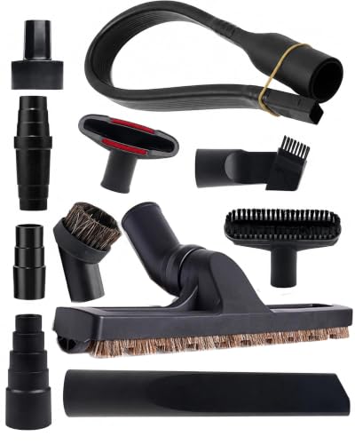 GIB 11Pcs Vacuum Attachments for Shop Vac Accessories w/Adapters & Brushes - color: 11 Pcs-Vacuum Attachments