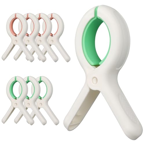 Extra Large Beach Towel Clips for Beach Chairs Clothes Pins - color: Green, Pink