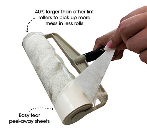 Spotty Supersize Extra Sticky, Adhesive Lint Roller Refill, Pet Cat & Dog Hair Remover for Clothes and Furniture, 60 Sheet ct - size: (Pack of 1)