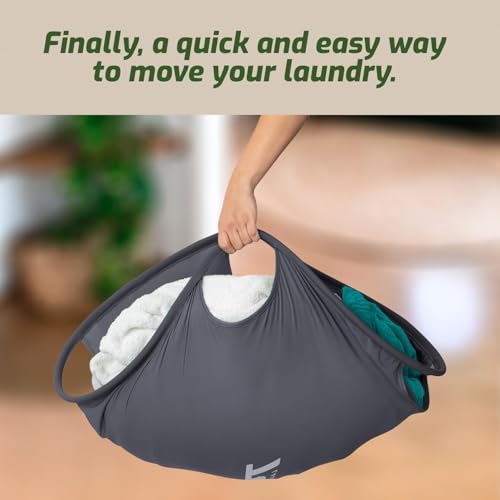 Laundry Turtle Collapsible Laundry Basket for Washer & Dryer (Grey, Large) - color: Grey, size: Large
