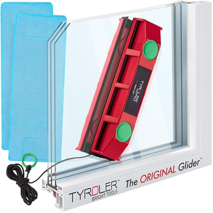 Tyroler Magnetic Window Cleaner Tool Fits Windows 0.8"-1.1" | The Glider D3 - size: Double-Glaze Fit 0.8"-1.1"