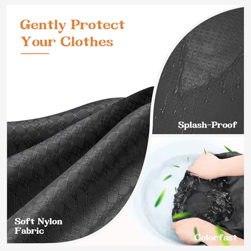 120L Heavy Duty Laundry Bag with Shoulder Handles,Dirty Clothes Storage Bag - color: (Laundry) Black