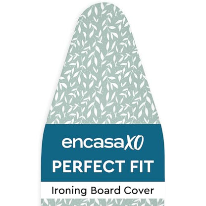 Encasa XO Ironing Board Cover and Pad, Thick Felt 42"x14" - color: Green Leaflet, size: Medium (42"x14")
