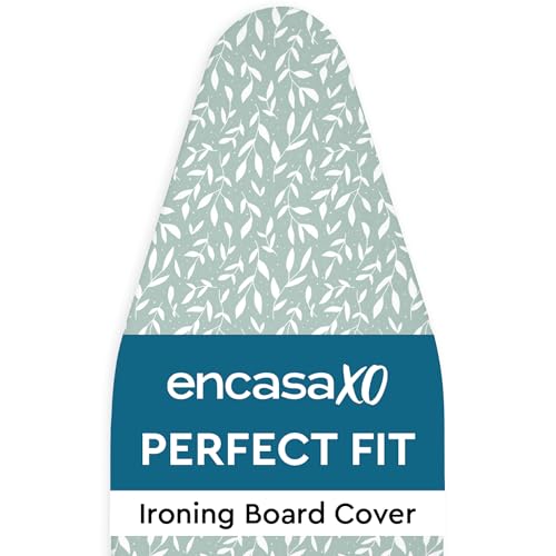 Encasa XO Ironing Board Cover and Pad, Thick Felt 42"x14" - color: Green Leaflet, size: Medium (42"x14")