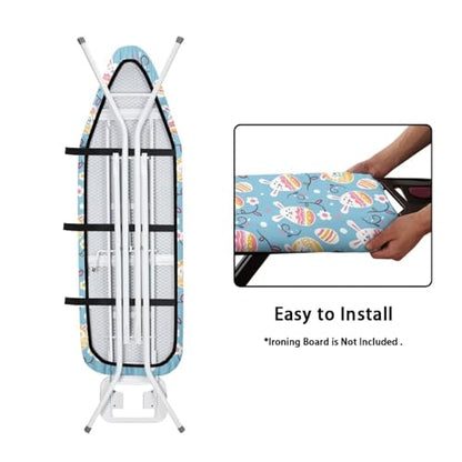 Flashideas Cute Bunny Ironing Board Cover and Pad Standard Size Ironing Board Cover and Pad Ventilate Extra Wide Ironing Pad for Table Modern Design, CZA12 - color: Cute Bunny