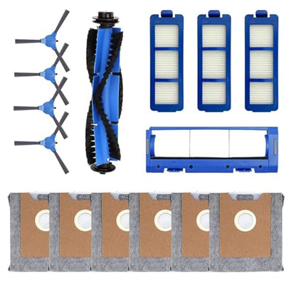 Replacement Parts Compatible with eufy Robovac Clean G35+ G40+ G40 Hybrid Accessory kits with 6-pack Dust Bag, 4 Side Brushes, 3 Filter, 1 Roller Brush, 1 Brush Guard