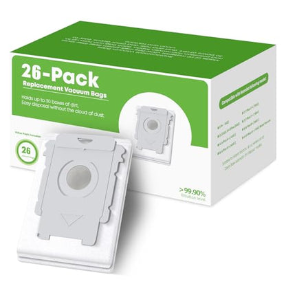 VBN 26 Pack Vacuum Bags for iRobot Roomba 104 105X 405X 415X 504X 505X 705X - size: 26 Bags