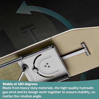 Retractable Foldable Ironing Board, 180° Swivel