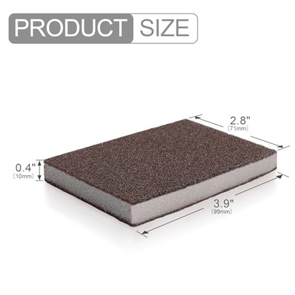 Krisler Carborundum Sponge Nano Emery Sponges, 8pc - size: 0.4 Inch (Pack of 8)