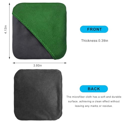Ohleats Car Screen Cleaner, Microfiber Cleaning Pad, Green&Gray - color: Green&gray,1pcs