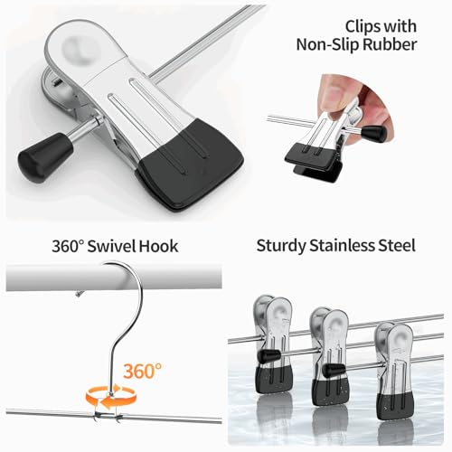 Pants Hangers with Clips Skirt Hangers for Women 20Pack - size: 20pack