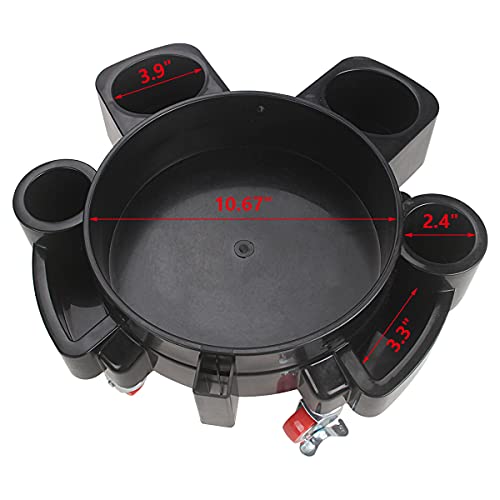 LCGP Bucket Dolly 5 Gallon Car Wash Professional Detailing Bucket Dolly with Heavy Duty Wheel Casters, Black - size: Dolly