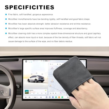 Ohleats Car Screen Cleaner, Microfiber Cleaning Pad - color: Long Square,1Pcs