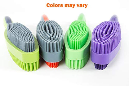FURemover Duo Pet Hair Rubber Brush, Dual Sided to Easily Remove Fur & Lint from Clothing and Upholstery, Thick Bristles Groom Dogs and Cats, Easy to Clean, Colors May Vary (Pack of 12) - size: 12 Pack, style: FURemover Duo Lint Brush