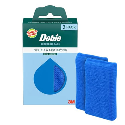 Scotch-Brite Blooms Dobie Scrubbing Pad, 2 Pack