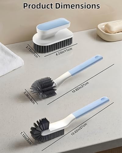 Cleaning Scrub Brush Set Shoe Brush Laundry Brush Scrub Brushes for Stains