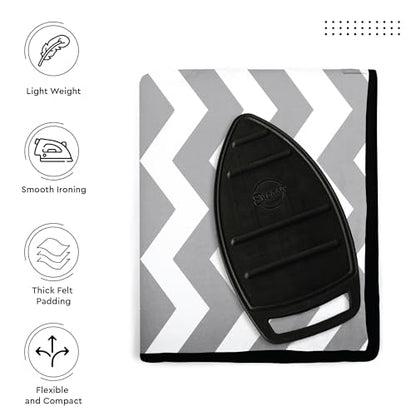 Encasa XO Ironing Mat, Heat Resistant Pad 48"x28" Zig Zag - color: Zig Zag, size: Large
