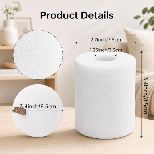 Foam Filters Compatible with Shark AI AV2501S, AV2501AE, RV2502AE, RV2520AOUS, AV2510AOUS Robot Vacuum Cleaner Replacement Parts - 4 Pack - size: Foam Filters-4P
