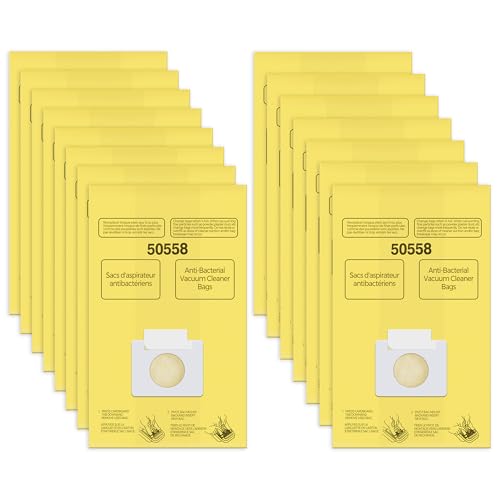 Vacuum Bags Replacement for Kenmore Canister Type C/Q 5055, 50557, 50558 - color: Yellow-15 Pack