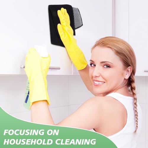 SINLAND Dish Cloth for Washing Dishes Kitchen Washcloth Cleaning Cloth - color: Black, size: 12inchx12inch 10pack