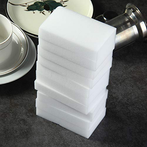 30PCS Magic Sponge Eraser Bulk White Melamine 1cm Sponge Cleaning for Kitchen Shoe Furniture Bathroom Shower Cleaner(30PCS 1cm Thick) - color: 30pcs 1cm Thick