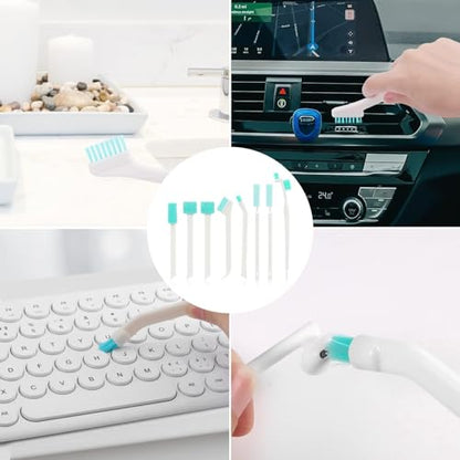 8pcs Small Household Cleaning Brushes, Small Cleaning Brush Set Detail Cleaning Brush Crevice Cleaning Tool for Window Toilet Keyboard Humidifier Bottle Space Gaps Corner