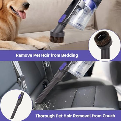 IX141 Vacuum Replacement Attachments for Shark Cordless Vacuums Ix141 Iz462h Iz483h Iz363ht Iz361h Iz163h Iz362h Removable Two-in-one Crevice Tool Brush for D-Shaped Vacuum