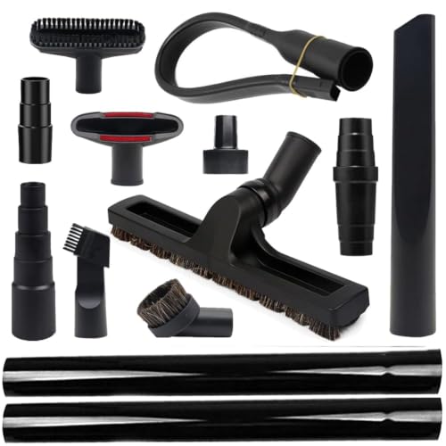 GIB 13Pcs Vacuum Attachments for Shop Vac Accessories w/Brushes Wands - color: 13 Pcs-Vacuum Attachments
