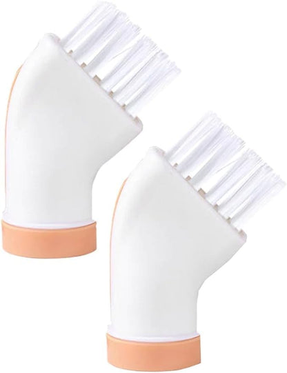 Multi-use Cleaning Brush Can Be Connected to Mineral Water Bottle, Multi-Purpose Bottle Gap Cleaning Brush (2*White) - color: 2*white