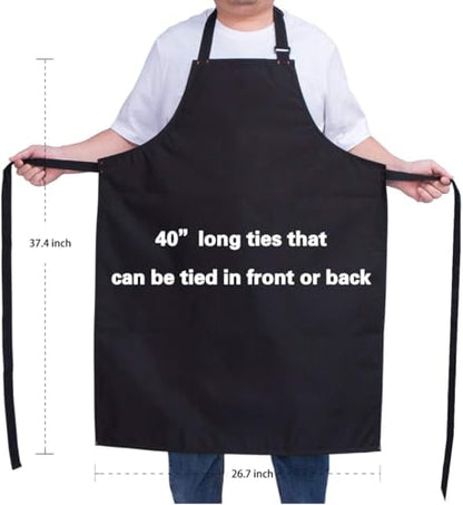 Waterproof Apron for Men and Women - Black - color: Black-1
